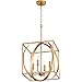 Quorum International 4-LT Cube/Sphere Pendant - Gold Leaf - 8150-4-74