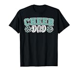 Cheer Dad My Favorite Cheerleader Calls Me Dad Teal Blue T-Shirt