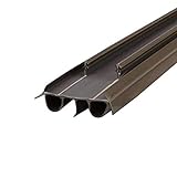 Endura Kerfed Double Bulb Exterior Door Bottom Sweep (32', Brown)