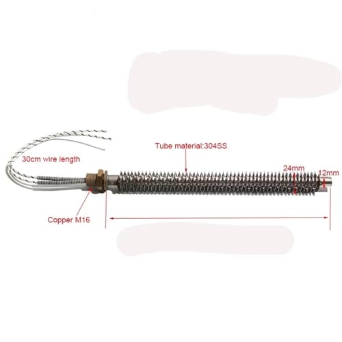Elemento calefactor de 200mm y 220V para reparación eficiente de radiadores 2