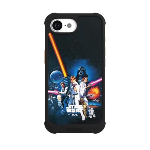 Coque Apple iPhone 16e antichoc NIVOmax noire compatible MagSafe Star Wars IV