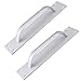 2 Pezzi Maniglia Porta Scorrevole, Maniglia Della Porta Hardware, Maniglia Porta Esterna, Maniglia Della Porta in Lega Di Alluminio Con Viti Per Cucina, Mobili, Armadietto, Armadio, Cancello (Argento)