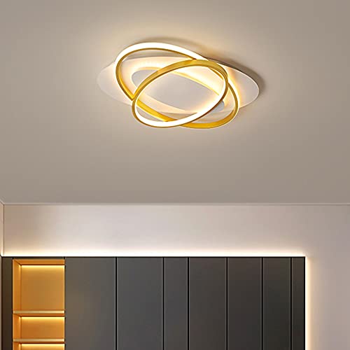 Lustre LED dimmable pour salon et cuisine plafonnier moderne en acrylique de 55W suspendu - 5