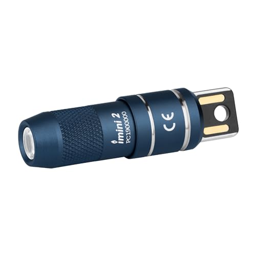 OLIGHT IMINI 2 Keychain Light 50 Lumens EDC Rechargeable Mini Torch, Magnetic Base Lamp with Integrated USB Plug, High Perfor