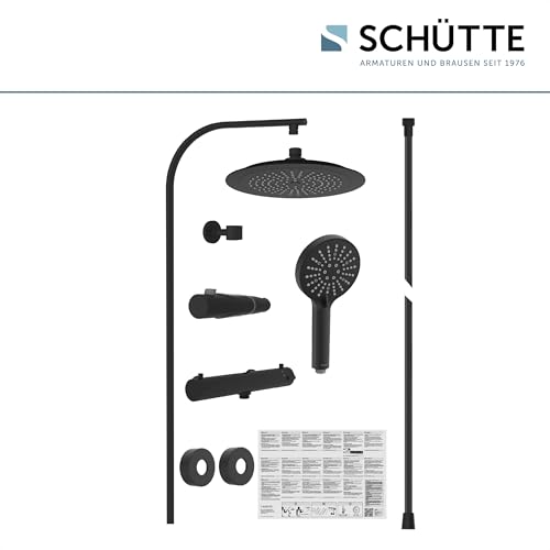SCHÜTTE MADURA FRESH Ensemble de Douche Premium Noir Mat aux Finitions d'Exception - 8