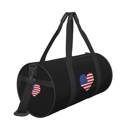 American Flag Convertible Garment Bag with Shoulder Strap, Carry on Garment Duffel Bag for Men Women - Rolling Foldable for Travel Luggage Bags (Black)4