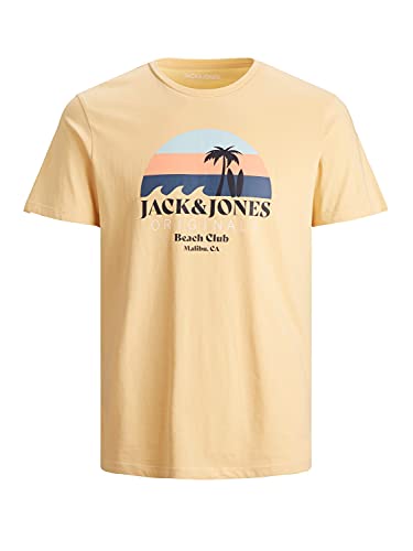 JACK&JONES ORIGINALS JORCABANA T-shirt SS Crew à col rond Jaune Taille XL