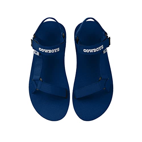 FOCO Dallas Cowboys NFL Mens Solid Strap Sandal