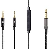 Saipomor Replacement Sol Republic Headphones Cable with Remote Volume and Mic for Sol Republic Master Tracks HD Tracks HD2 Sol Republic V8 V10 V12 Sol Republic X3 Headphones (Black)