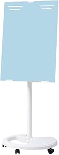 Soporte móvil para pizarra blanca con ruedas, caballete portátil para aula, oficina, profesor y uso doméstico, 70 x 100 cm, color azul