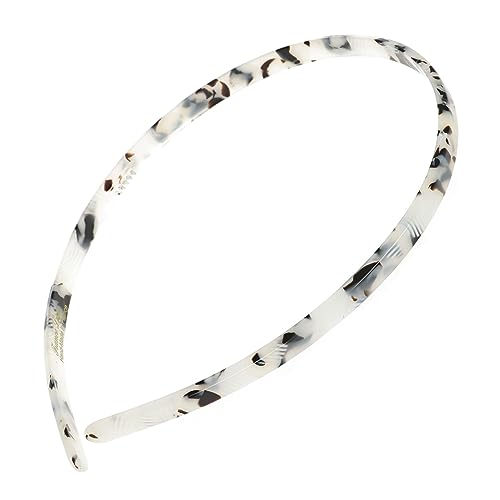 Paire de mini barrettes rectangulaires au motif blanc à pois pour le bureau
