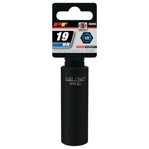 Image of Performance Tool M869 1 /2 Drive 6pt Impact Socket, 19mm