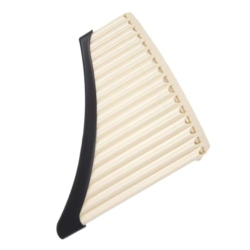 Flautas de resina, instrumento musical popular para regalo musical, amante de la música, 16 tubos, beige