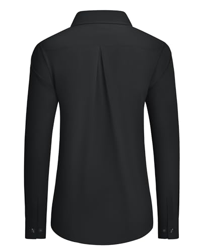 siliteelon Button Down Shirts Dress Shirts for Women Long Sleeve Womens Work Shirts Regular Fit Cotton Dress Shirts2