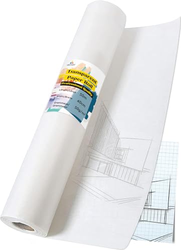 Transparentpapier Rolle 50m X 30cm - 26g/m² Pauspapier Für Zeichnen & Basteln