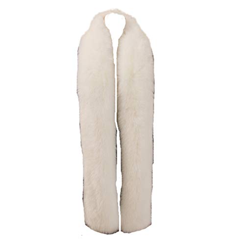 Old DIrd Women Winter Warm Faux Fur Raccoon Fur Collar Long Scarf Shawl Stole Shawl Shrug