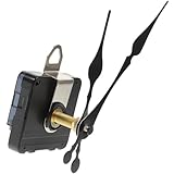 STAHAD Movimento Orologio da Parete Silenzioso Albero Lungo 31mm, Kit Sostituzione Meccanismo Fai da Te Completo, Accessori per Orologi per Riparazione e Costruzione Orologi da Muro