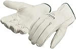 J. J. Keller SAFEGEAR 3-pk. Cowhide Leather Driver Gloves with Keystone Thumb - 3 Pairs of Work Gloves