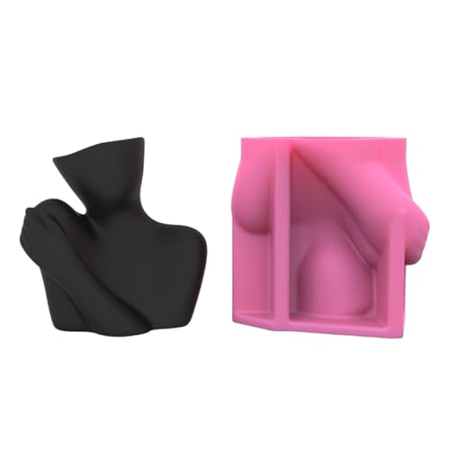 El cuerpo femenino formó el florero de la maceta Moldes de resina del jarrón del silicón para los moldes de la resina de la maceta del cemento concreto