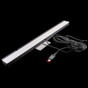 Kingzer New Wired Remote Sensor Bar Infrared Ray Inductor For Nintendo Wii Silver