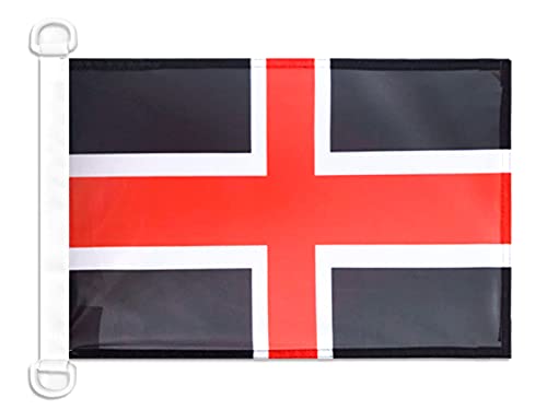 AZ FLAG Durham City Boat Flag 45x30 cm Mesh Polyester Plastic Rings — image 1
