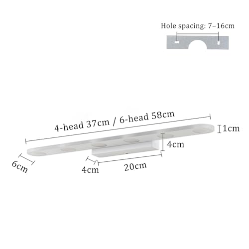 Apliques de Pared LED Espejo Baño Evita Sombras 4 Luces 2