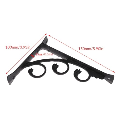 Supports d'angle de porte-bagages robustes 15x12cm fixation moto KESOTO