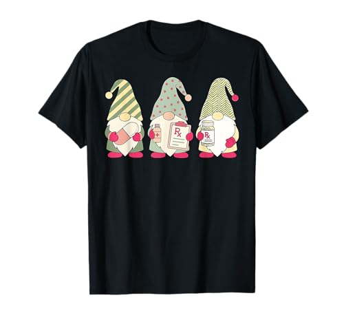 Pharmacy Tech Cute Gnome Christmas Pharmacist Technician T-Shirt
