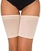 Voqeen Bandas de Elásticas elástico Anti-Chafing Bandas para Hombre y Mujer Muslo Previene las Rozaduras Bandas Antirozaduras Muslos (Skin, E: 62-70cm)