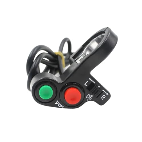 Interrupteur moto 7/8" étanche avec commandes centralisées klaxon et feux