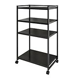 Photo Gallery scaffalature audio-video armadietto moderno per componenti stereo, supporto multimediale av a 4 livelli, mobile stereo hi fi rack con ripiani regolabili Photo Gallery scaffalature audio-video armadietto moderno per componenti stereo, supporto multimediale av a 4 livelli, mobile stereo hi fi rack con ripiani regolabili