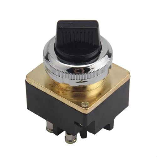 Interruptor selector de 30 mm HKA2-3 1NO+1NC rotativo con enclavamiento de 3 posiciones