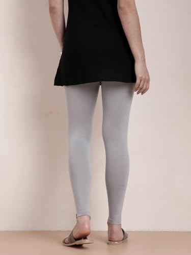 Image of TWIN BIRDS Super Stretchable Cotton Elasthane Fabric Ankle Length Leggings for Women