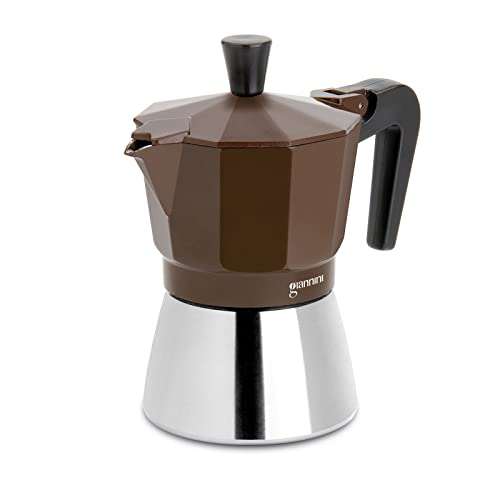 Giannini Espressokocher NINA Induktion für 6 Tassen aus Aluminium