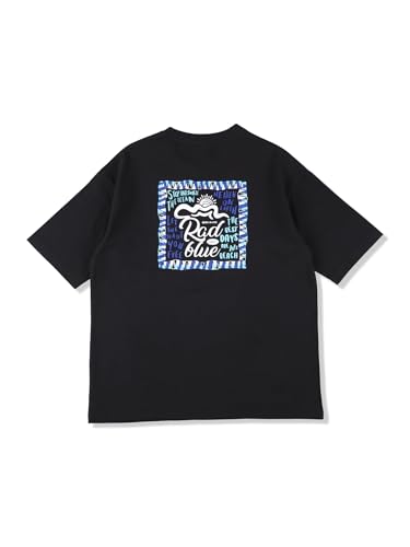 [RadBlue] ���b�h�u���[ T�V���c DrySilkyCotton ���� �v�����g Squarefrag �u���b�N XL