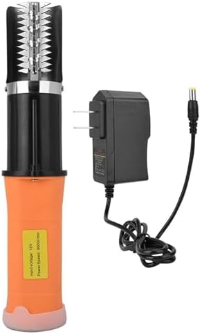 Electric Fish Scale Remover - Waterproof 12V Rechargeable Motor, Powerful Fish Scaling Tool, Includes 2 Batteries, Efficient Electric Scraper for Quick Fish Preparation