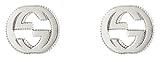mit Gucci Logo Gucci Damen-Ohrstecker INTERLOCKING 925 Silber - YBD47922700100U