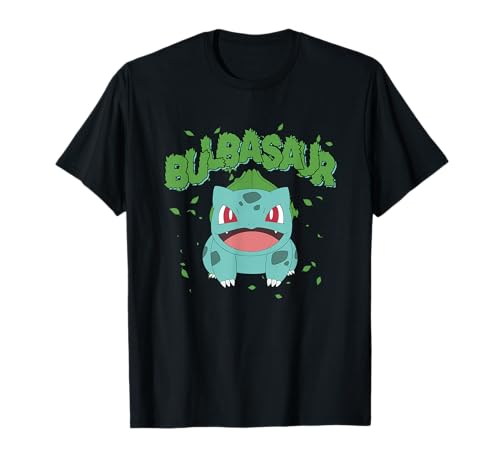 Pokémon Epic Bulbasaur Smiling Grass Type Big Chest Poster T-Shirt
