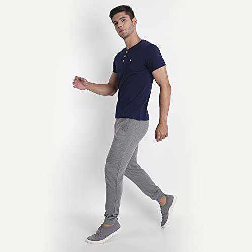 Image of AM SWAN Premium Cotton Half Sleeve Henley T-Shirts