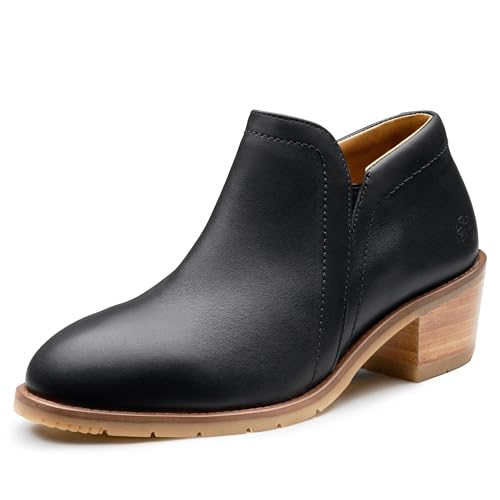 XENA Gravity Women’s Steel Toe Safety Work Shoes, Ankle Bootie, Breathable, Comfortable, Slip Resistant, Side Zipper, ASTM F2413 Certified, OSHA Approved, Premium Leather, Made in North America