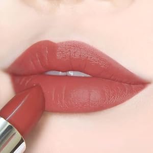 READY TO SHINE Newest Matte Vegan Lipstick with Creamy Satin Finish, Neutral Peach with Rose Tone Lip Color -CRUSH ON YOU (329-Now And Forever)