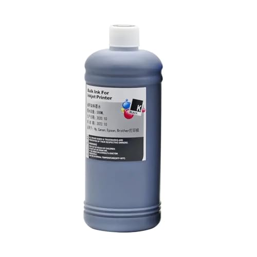 Encre à base de colorant noire liquide de recharge pour réservoirs suspendus CISS
