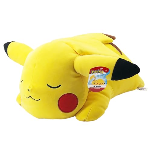 Peluche Pikachu Bandai grand format doudou Pokémon qui dort WT97920