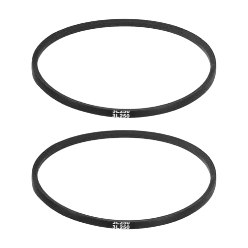 uxcell 2Pcs 3L250 Classic Wrapped Rubber V-Belt, 25"(635mm) Outside Circumference, 3L Profile V Belt 3/8" Width 7/32" Height