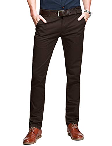 Image of Match Mens Regular-Fit Casual Flat Front Chino Pants