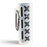 Fironst Silicone Grip Sleeve Protective Cover Compatible with Pax Flow, Semi-Transparent White Heat-Insulating Case with Metal Buckle, Device Not Included