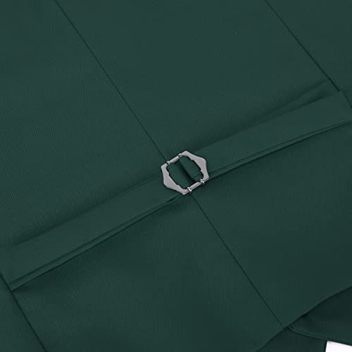 Sliktaa Herren Anzug 3 Teilig Slim Fit Reihe Einfarbig Stoff Business Shawl Kragen Klassisch Tunika – Bild 7