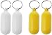 2 Pcs Yellow Floating Keychain Pills-Shape Float Key Rings for Boat Sailings Kayak Surfing Water Sports Floating Key Chain Sports Fan Key Chains Car Keychains Car Accessories, Sports Fan Key Chains