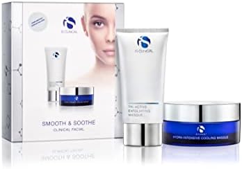 iS CLINICAL Smooth &amp; Soothing Clinical Facial Exfoliating &amp; Moisturizing Skin Regimen; Collection Gift Set; Home Facial Full Kit