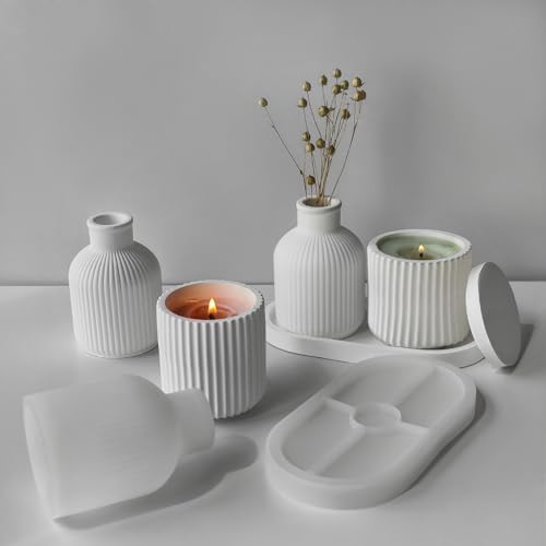 Kit 3 Moules Silicone Résine Béton Démoulage Facile Chao Yuan